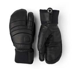 Hestra Fall Line 3Finger Glove in Black and Black